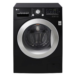 LG FH2A8TDN8 Freestanding Washing Machine, 8kg Load, A+++ Energy Rating, 1200rpm Spin, Black